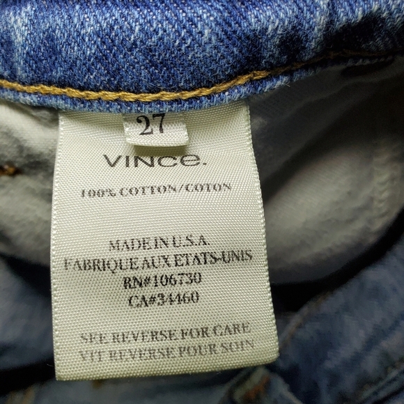 Vince Denim Cutoff Shorts Womens Casual Summer Sz 27 - Picture 8 of 9